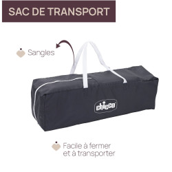 Facile à transporter avec le sac pratique inclus
