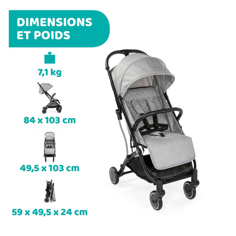 Trolley Me est extrêmement facile à plier, même d'une seule main