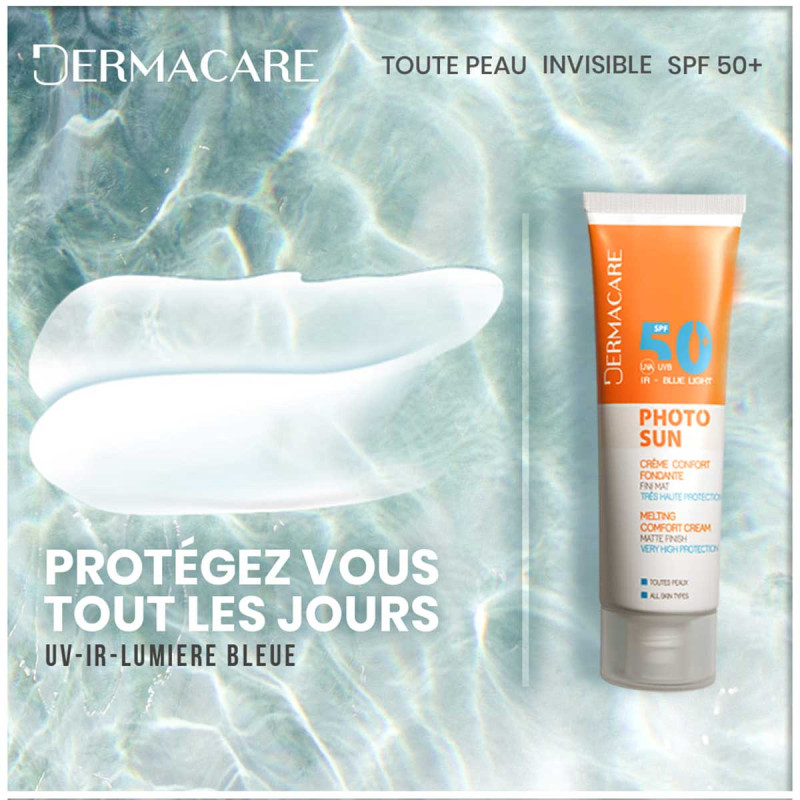 Crème confort invisible - spf50+
