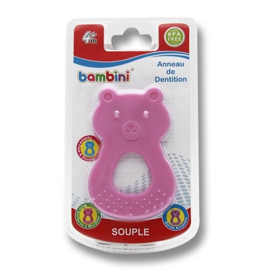 Anneau de dentition Rose - Bambini Tunisie