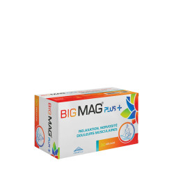 BigMag plus - Bisglycinate de magnésium + Vitamines B6, B9, B12 - 30 gélules