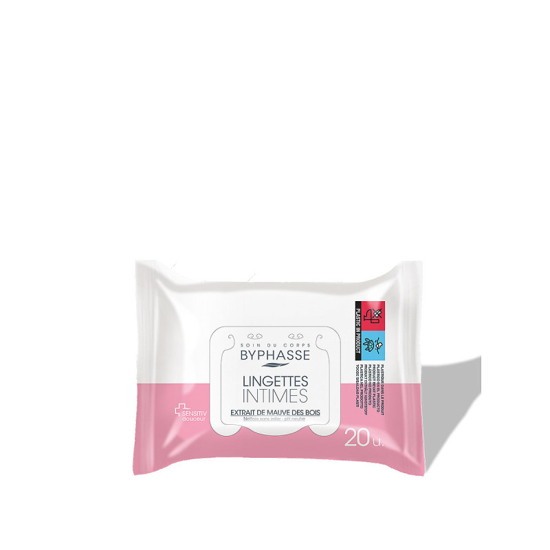 BYPHASSE - Lingettes intimes à extrait de mauve des bois