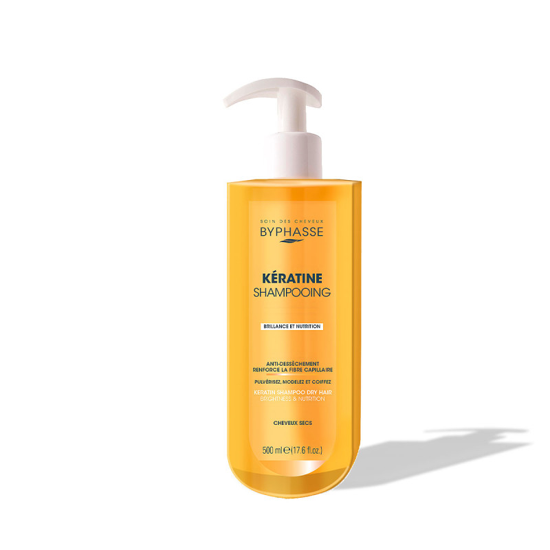 BYPHASSE - Shampoing à la kératine liquide cheveux secs