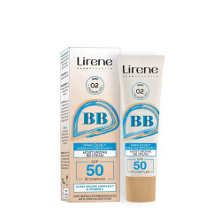 Lirene - crème BB teintée hydratante SPF50 02 Nude - 30ml