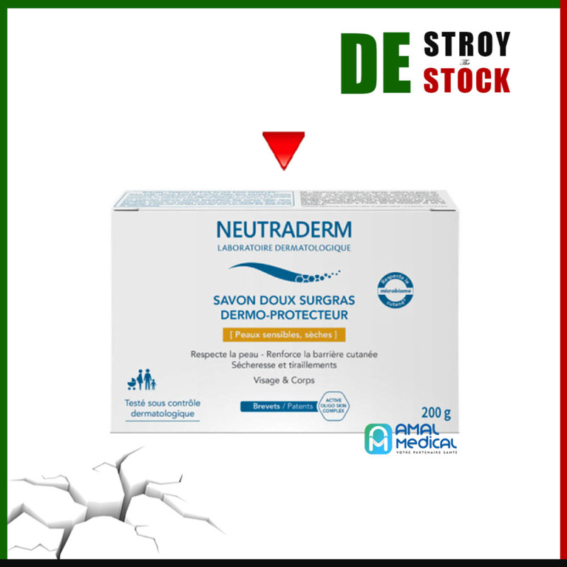 Neutraderm - Savon doux surgras dermo-protecteur - 200gr