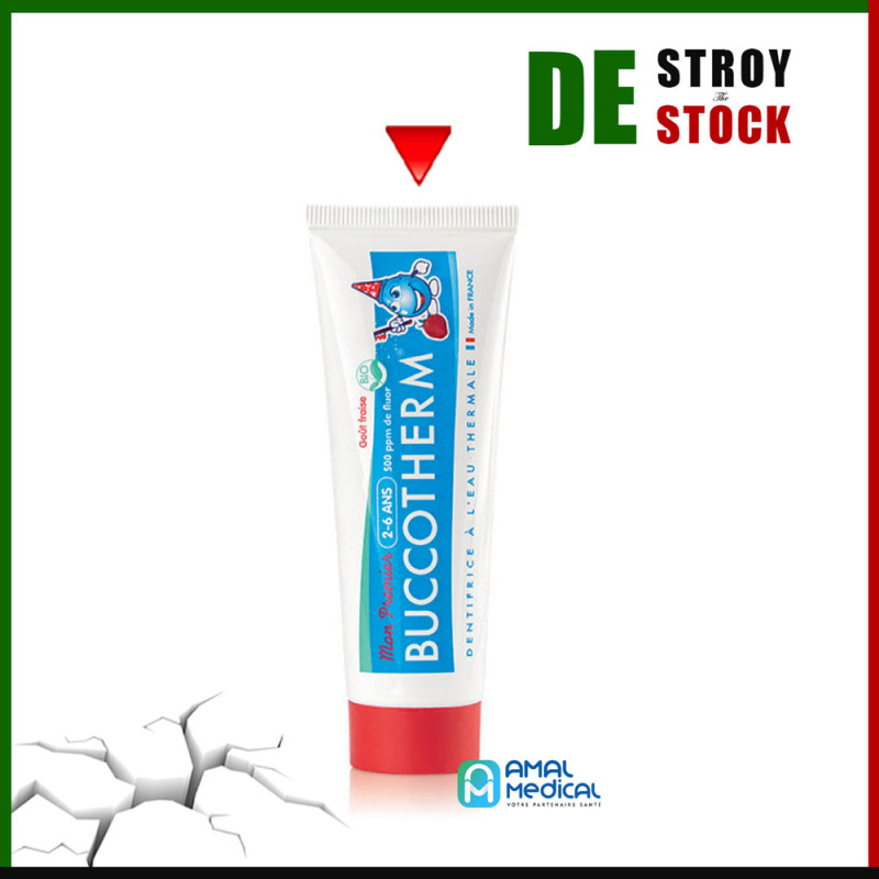 Buccotherm -dentifrice enfants 2-6 ans au gout fraise - 50ml
