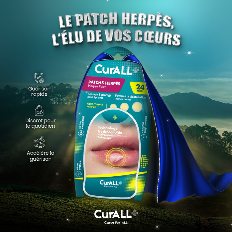 Curall - patchs herpès - 24pcs