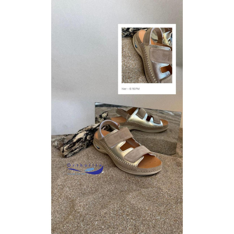 Sandale orthopédique femme SD03 Doré