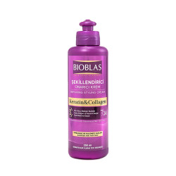 Bioblas - Crème de Soin Capillaire anti-chute Collagène et Kératine- 250ml