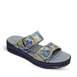 ette Orthopédique Femme - FS019 Bleu Fleuri