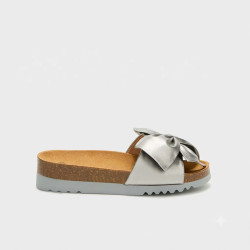 Scholl Bowy 2.0 - Claquette orthopédique femme - Gris Metalisé