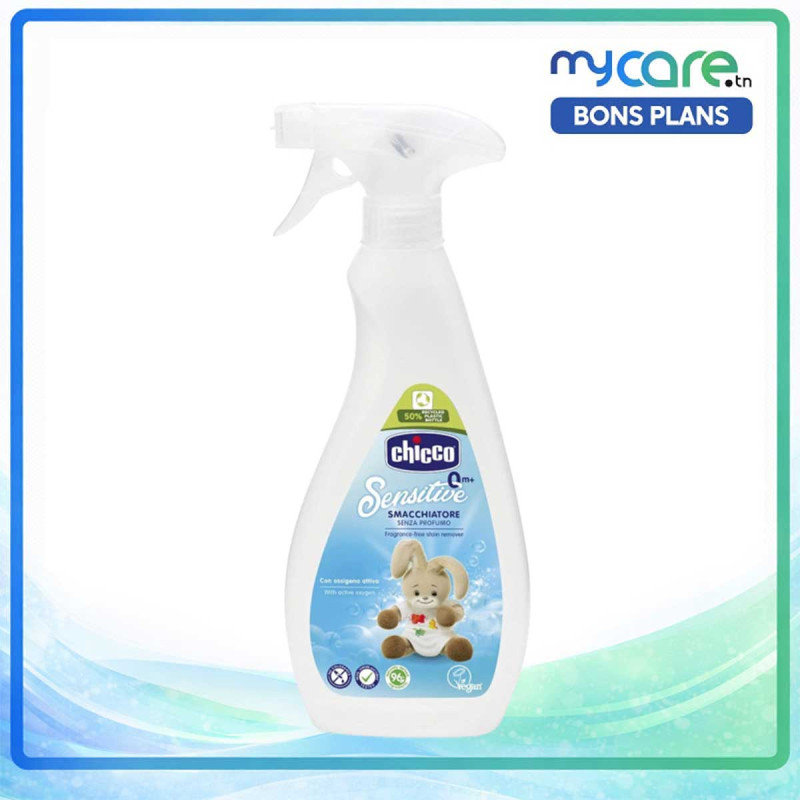 Chicco - Détachant Spray Sensitive Doux et sans Parfum - 500ml
