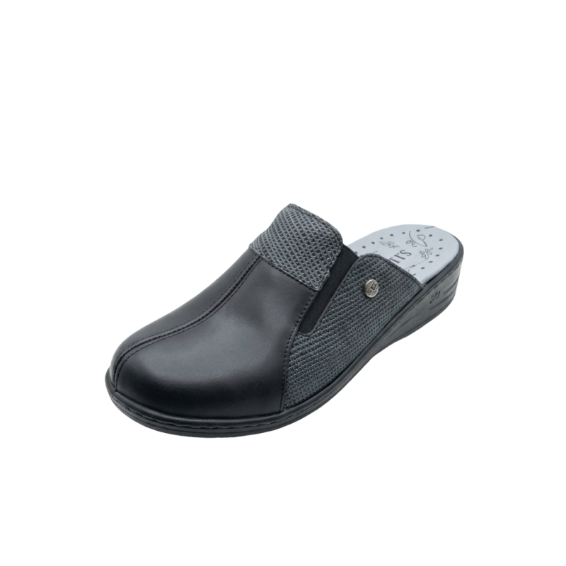 Sabot Orthopédique Femme Noir croco - EV010