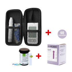 Pack Bionime GM550 - Lecteur de Glycémie + 25 Bandelettes + 60 Lancettes