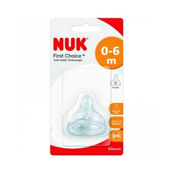 Nuk - Tétine col large - 0-6m