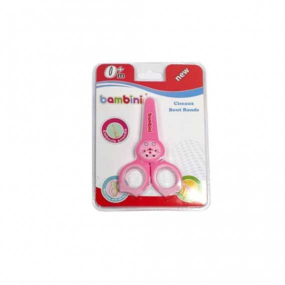 Ciseaux bout rond rose - Bambini
