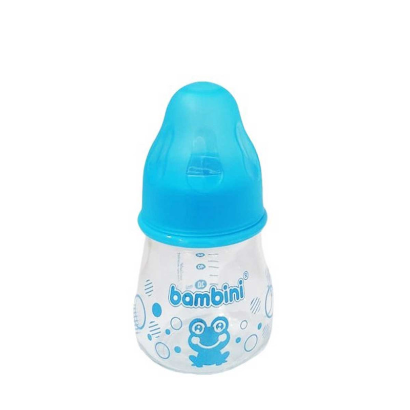 Biberon large en verre - avec tétine en silicone - Bambini