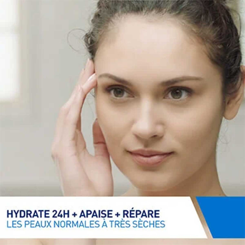Crème hydratante visage - peaux sèches - Cerave - 52ml