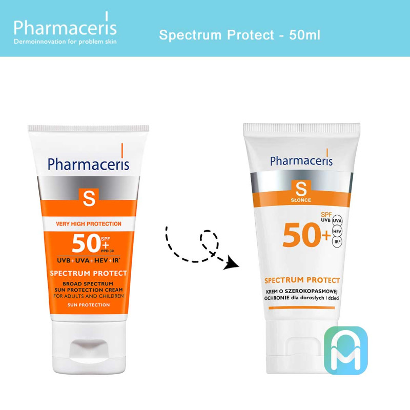 Pharmaceris S Spectrum Protect - Ecran solaire invisible spf50+ PPD30 - 50ml