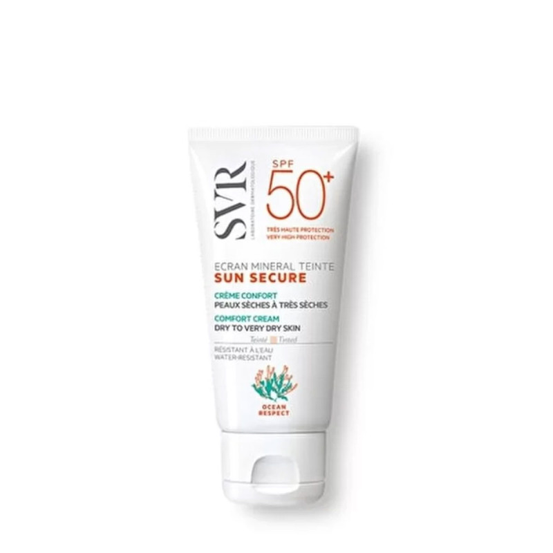 Ecran solaire minéral teinté spf50+
