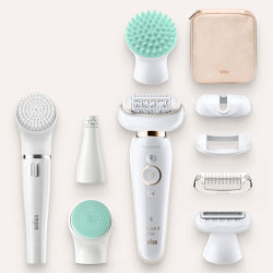 8 accessoires dont Braun FaceSpa